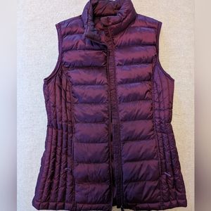 Purple puffer vest- size Small